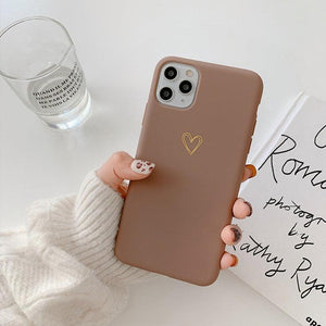 Cute Heart iPhone 13 12 11 Pro Max case iPhone 13 12 mini case iPhone XR case iPhone XS Max Case iPhone 7 8 Plus - Decotree.co Online Shop
