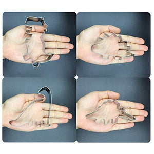 Dinosaur Cookie Cutters Set - 7 Piece Stainless Steel Cutters Molds - Decotree.co Online Shop
