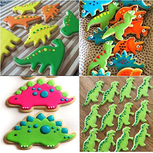 Dinosaur Cookie Cutters Set - 7 Piece Stainless Steel Cutters Molds - Decotree.co Online Shop