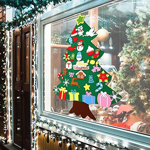 DIY Felt Christmas Tree Kit Kids Plush Toy with 33pcs Detachable Ornaments Wall Hanging Home Door Decoration Boys & Girls New Year Decor for Toddles - Decotree.co Online Shop