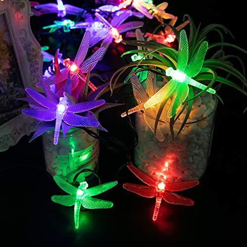 Dragonfly Solar String Lights Outdoor 30 Led Waterproof Solar Powered Fairy Lights - Decotree.co Online Shop
