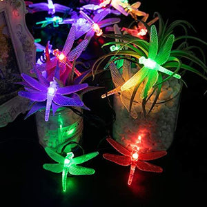 Dragonfly Solar String Lights Outdoor 30 Led Waterproof Solar Powered Fairy Lights - Decotree.co Online Shop