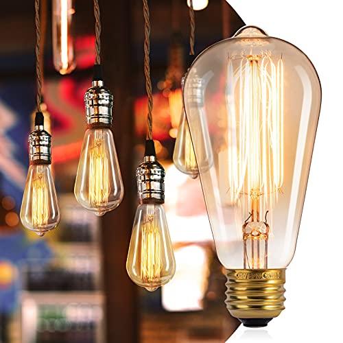 Edison Light Bulbs, 6Pcs Vintage 60 Watt Incandescent Light Bulbs - Decotree.co Online Shop