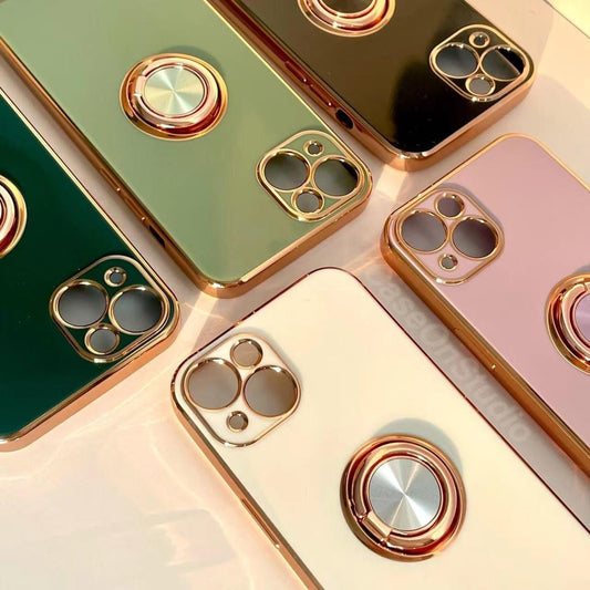 Electroplated Magnetic Stand iPhone 14 13 12 11 Pro Max case iPhone 13 12 mini case - Decotree.co Online Shop