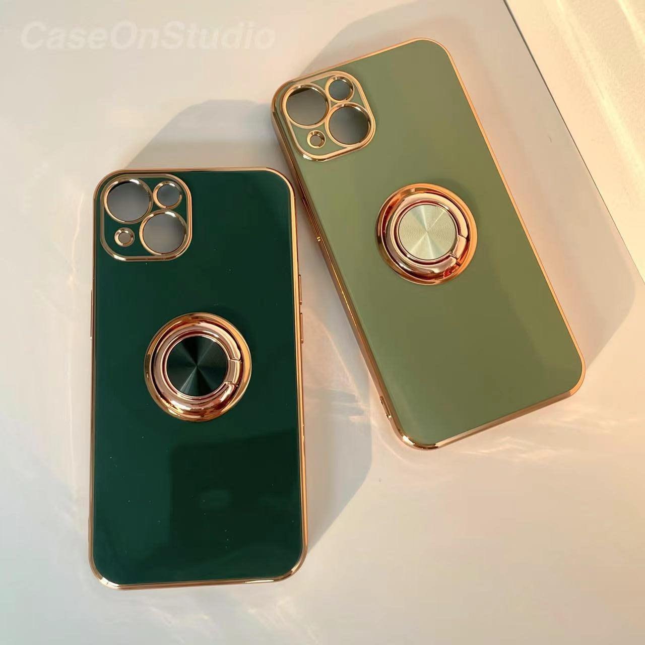 Electroplated Magnetic Stand iPhone 14 13 12 11 Pro Max case iPhone 13 12 mini case - Decotree.co Online Shop