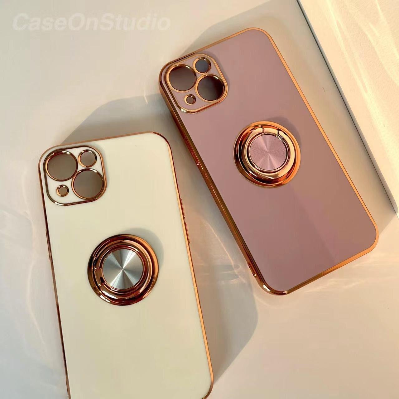 Electroplated Magnetic Stand iPhone 14 13 12 11 Pro Max case iPhone 13 12 mini case - Decotree.co Online Shop