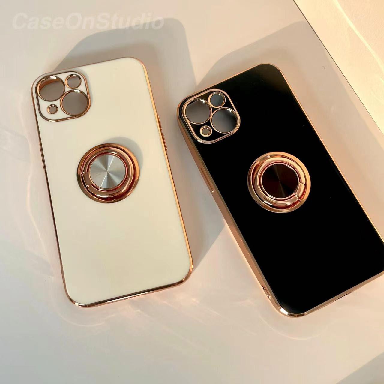 Electroplated Magnetic Stand iPhone 14 13 12 11 Pro Max case iPhone 13 12 mini case - Decotree.co Online Shop