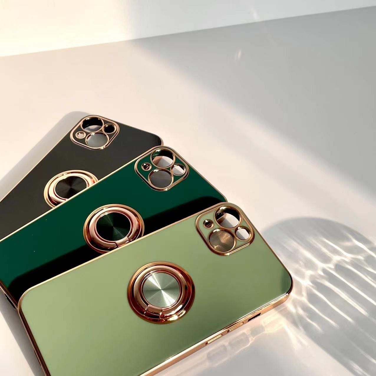 Electroplated Magnetic Stand iPhone 14 13 12 11 Pro Max case iPhone 13 12 mini case - Decotree.co Online Shop