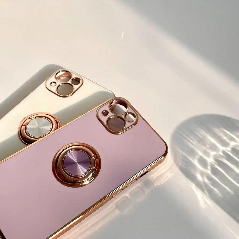Electroplated Magnetic Stand iPhone 14 13 12 11 Pro Max case iPhone 13 12 mini case - Decotree.co Online Shop