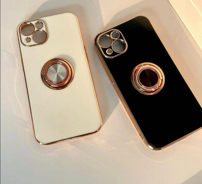 Electroplated Magnetic Stand iPhone 14 13 12 11 Pro Max case iPhone 13 12 mini case - Decotree.co Online Shop