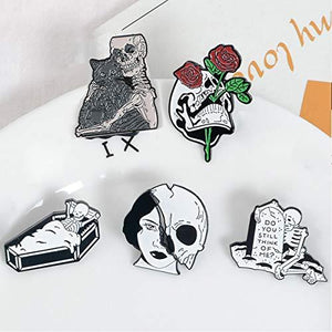Enamel Lapel Pin Set- Fancy Cute Brooches Pins for Backpacks Clothes Bags Jackets Hat Jewelry DIY Accessories Decoration, 5pcs - Decotree.co Online Shop