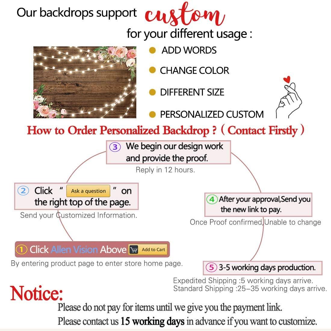 Fabric Rustic Floral Wooden Backdrop for Baby Shower Bridal Wedding Studio Photography - Decotree.co Online Shop