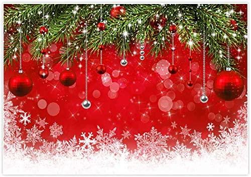 Fabric Snowflake Christmas Backdrop for Winter New Year Eve Photography Family Party Birthday Photo Booth Props - Decotree.co Online Shop