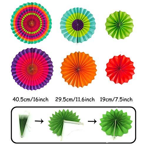 Fiesta Party Decoration, Multicolor Festival Mexicano Picado Banner Foil Fiesta and Cactus Balloons Paper Fan Pompoms - Decotree.co Online Shop