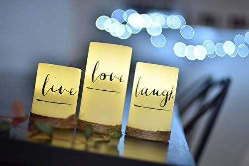 Flameless Candles - Set of 3 Flickering led Candles, Real Wax, Battery Operated. Beautiful Home Decor or Gift - Decotree.co Online Shop