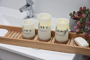 Flameless Candles - Set of 3 Flickering led Candles, Real Wax, Battery Operated. Beautiful Home Decor or Gift - Decotree.co Online Shop