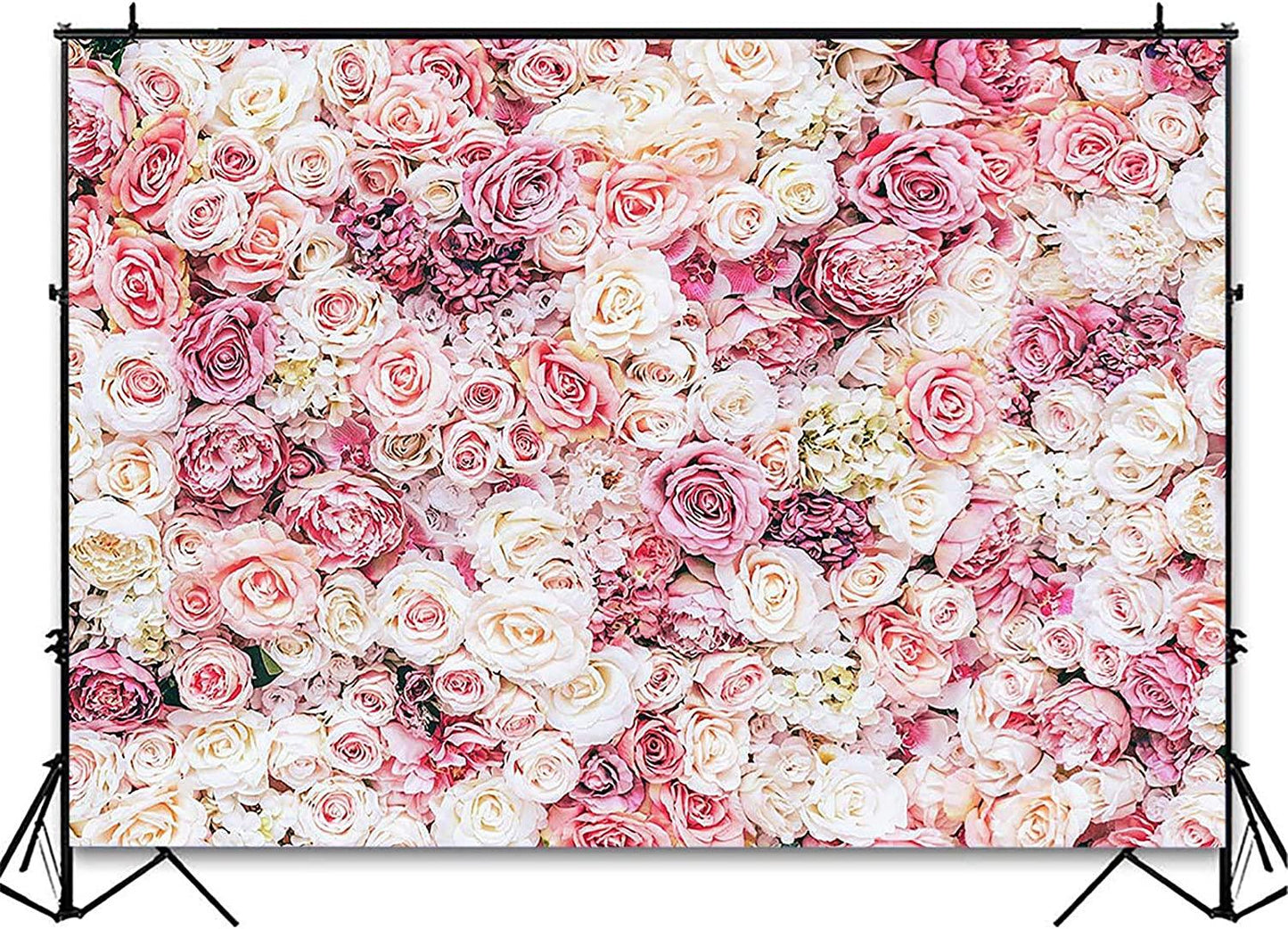 Floral Backdrop for Parties Photoshoot Pink Rose Flowers Wedding Birthday Party Photography Background - Decotree.co Online Shop
