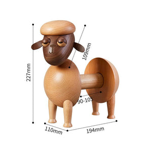Funny Sheep Wooden Tissue Box Cover, Tissue Box Holder - Decotree.co Online Shop