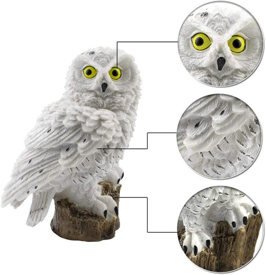 Garden Solar Lights Outdoor Decorative Resin Owl Solar LED Lights with Stake for Garden Lawn Pathway - Decotree.co Online Shop
