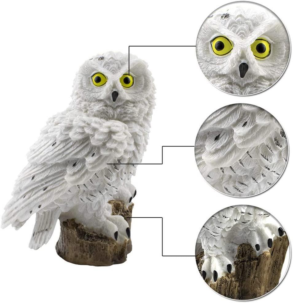 Garden Solar Lights Outdoor Decorative Resin Owl Solar LED Lights with Stake for Garden Lawn Pathway - Decotree.co Online Shop