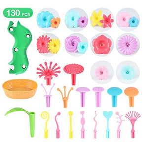 Girls Toys Age 3-6 Year Old Toddler Toys for Girls Boys Gifts Flower Garden Building Toy Educational Activity Stem Toys(130 PCS) - Decotree.co Online Shop