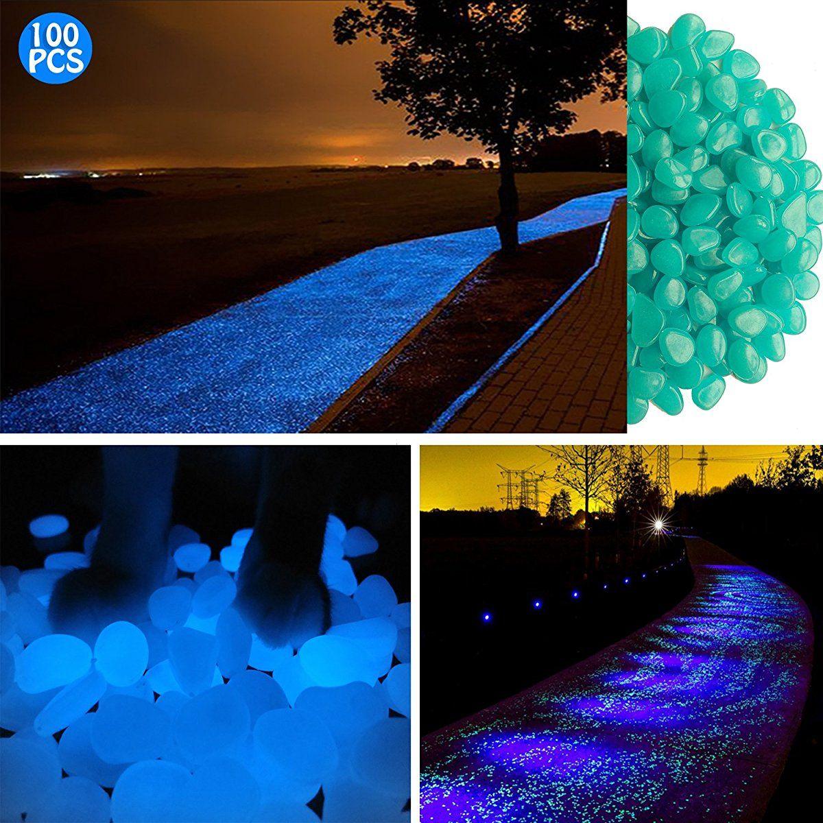 Glow in the Dark Garden Pebbles Glow Stones Rocks for Walkways - Decotree.co Online Shop