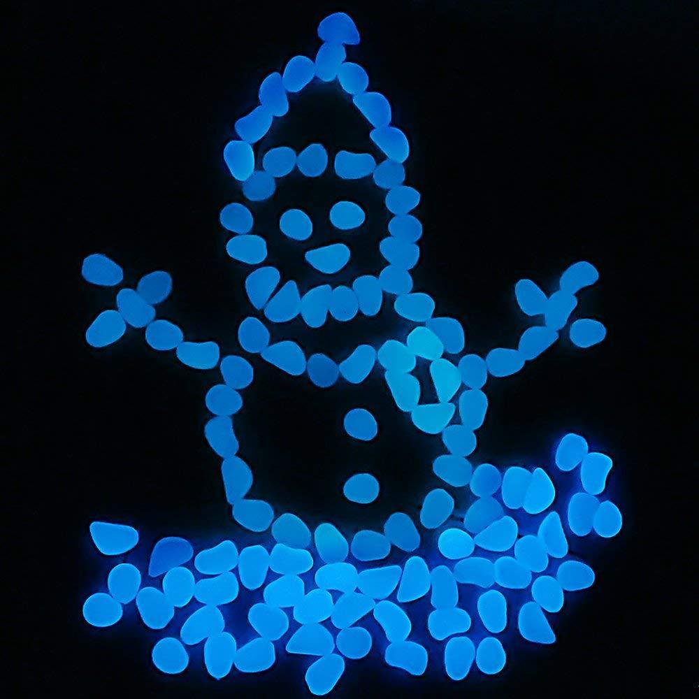 Glow in the Dark Garden Pebbles Glow Stones Rocks for Walkways - Decotree.co Online Shop