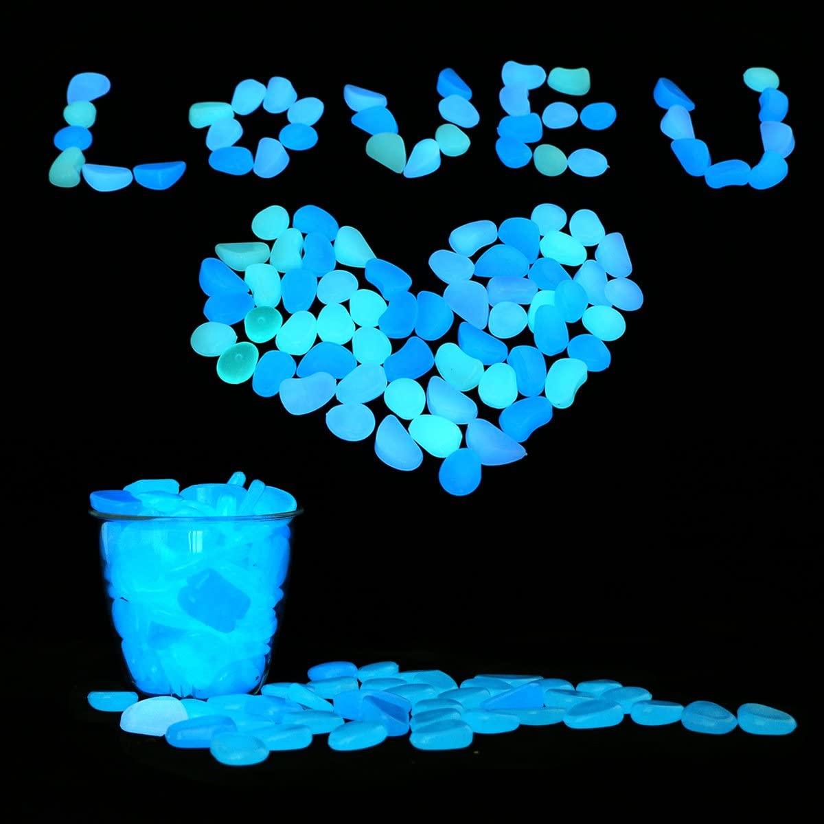 Glow in the Dark Garden Pebbles Glow Stones Rocks for Walkways - Decotree.co Online Shop