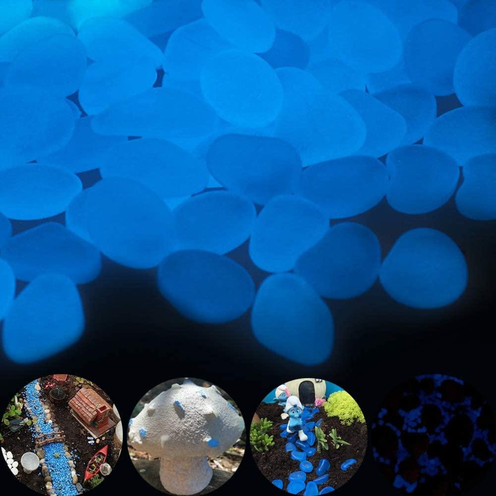 Glow in the Dark Garden Pebbles Glow Stones Rocks for Walkways - Decotree.co Online Shop
