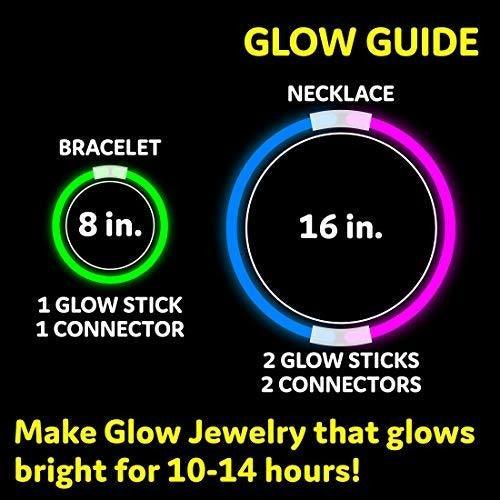 Glow Sticks Party Supplies 100pk - 8 Inch Glow in the Dark Light Up Sticks Party Favors - Decotree.co Online Shop