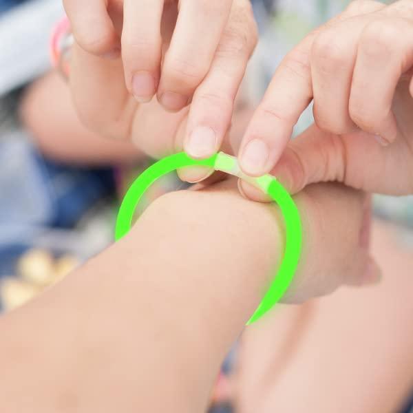 Glow Sticks Party Supplies 8 Inch Glow in the Dark Light Up Sticks Glow Party Decorations Favors, Neon Party Glow Necklaces Bracelets with Connectors - Decotree.co Online Shop