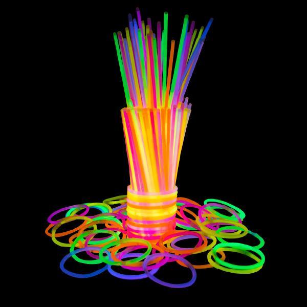 Glow Sticks Party Supplies 8 Inch Glow in the Dark Light Up Sticks Glow Party Decorations Favors, Neon Party Glow Necklaces Bracelets with Connectors - Decotree.co Online Shop