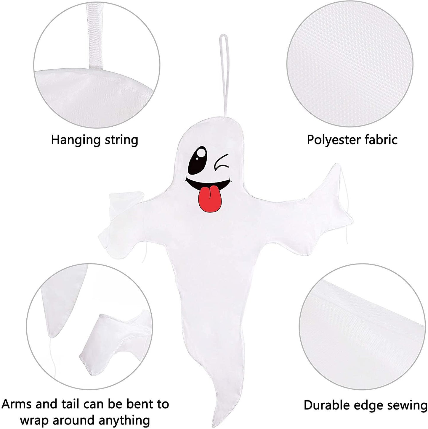 Halloween Ghost Hanging Decoration Outdoor Decor - Hallowmas Tree Hugger Friendly Spooky Party Supplies - Decotree.co Online Shop