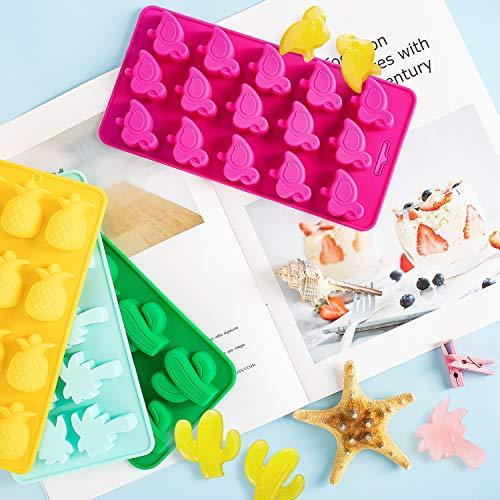Hawaiian Silicone Chocolate Molds, Summer Tropical Candy Molds with Droppers Molds - Decotree.co Online Shop