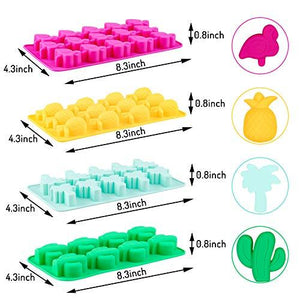 Hawaiian Silicone Chocolate Molds, Summer Tropical Candy Molds with Droppers Molds - Decotree.co Online Shop