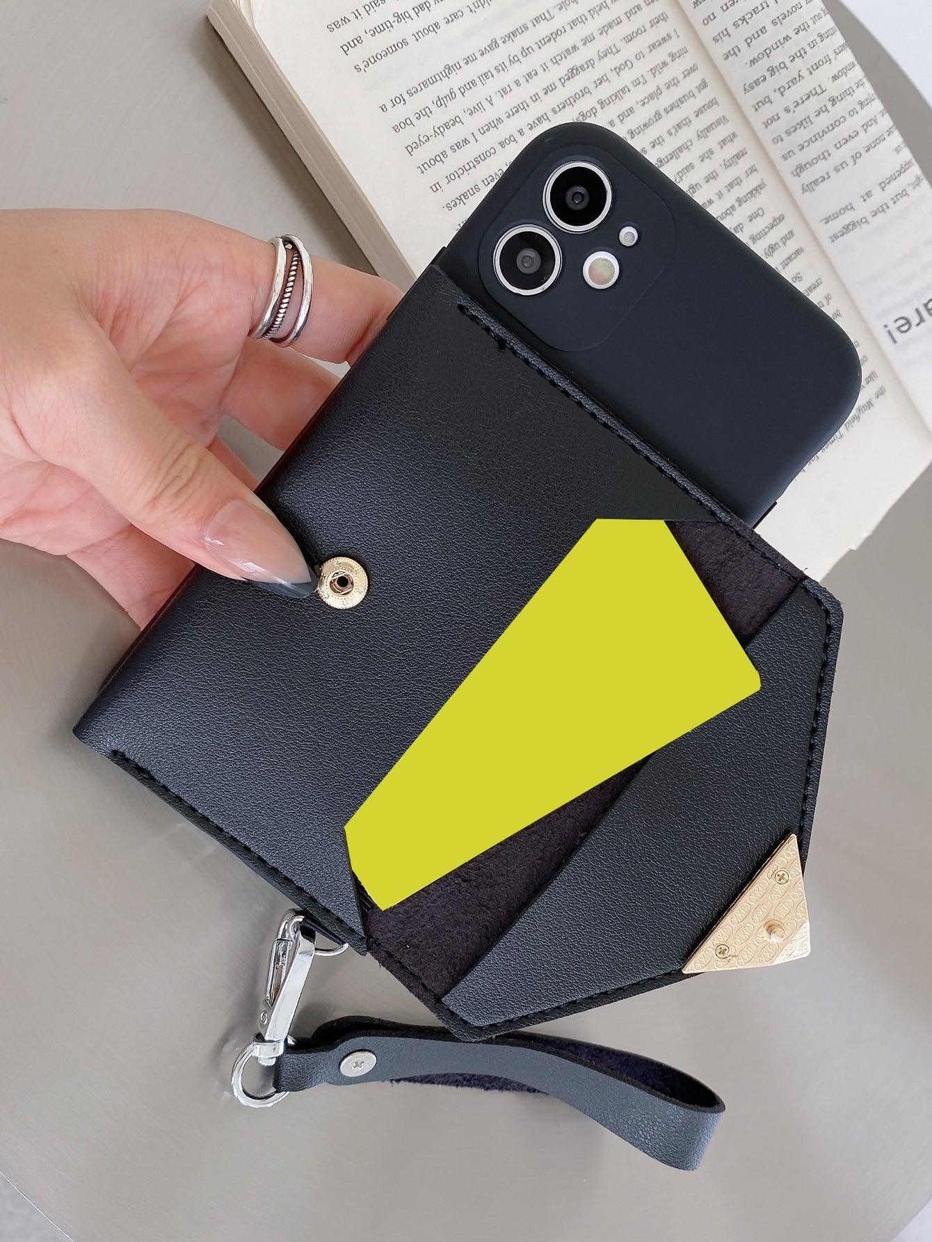 Heart Buckle Wallet Phone Case - Decotree.co Online Shop