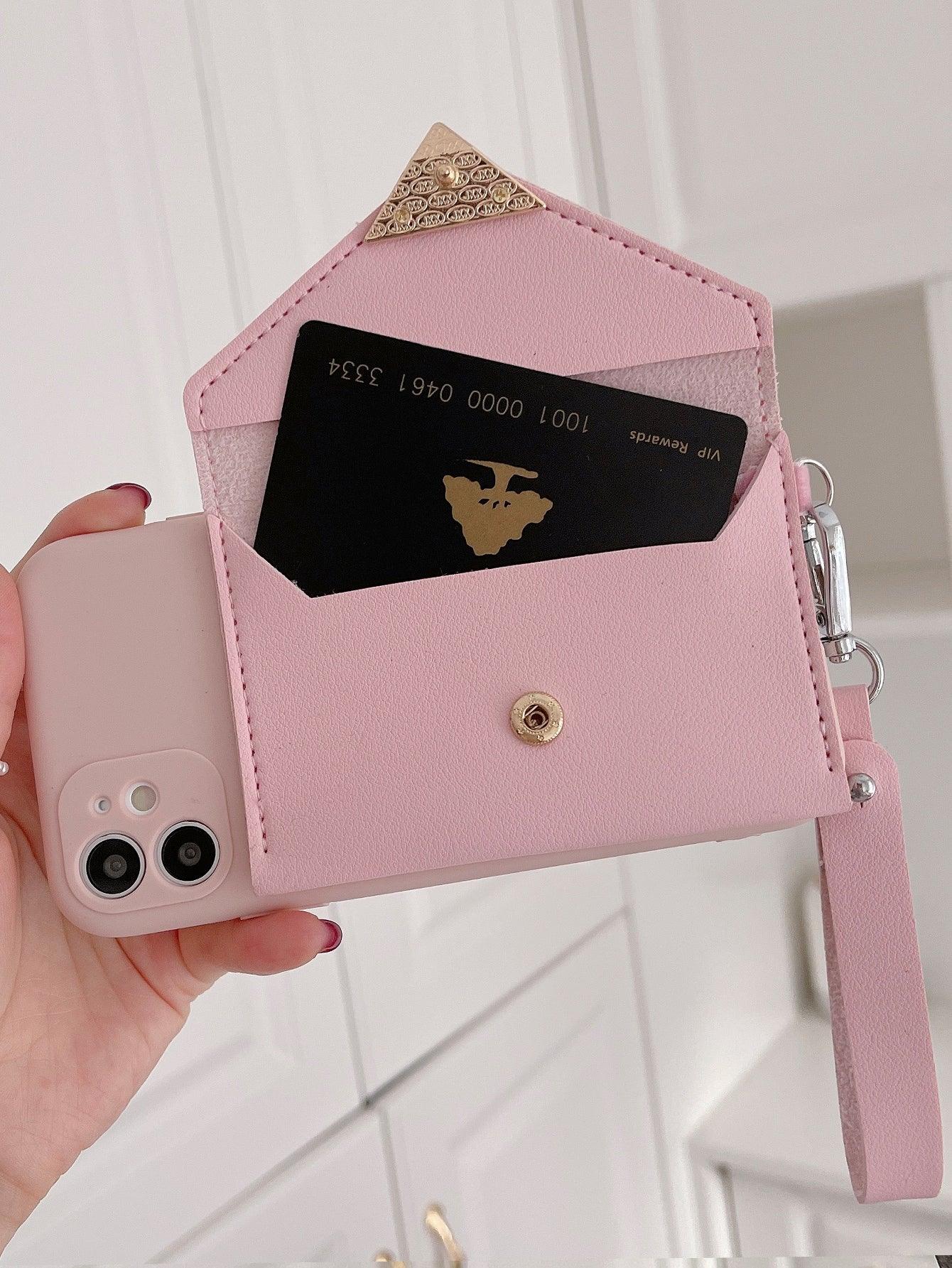 Heart Buckle Wallet Phone Case - Decotree.co Online Shop