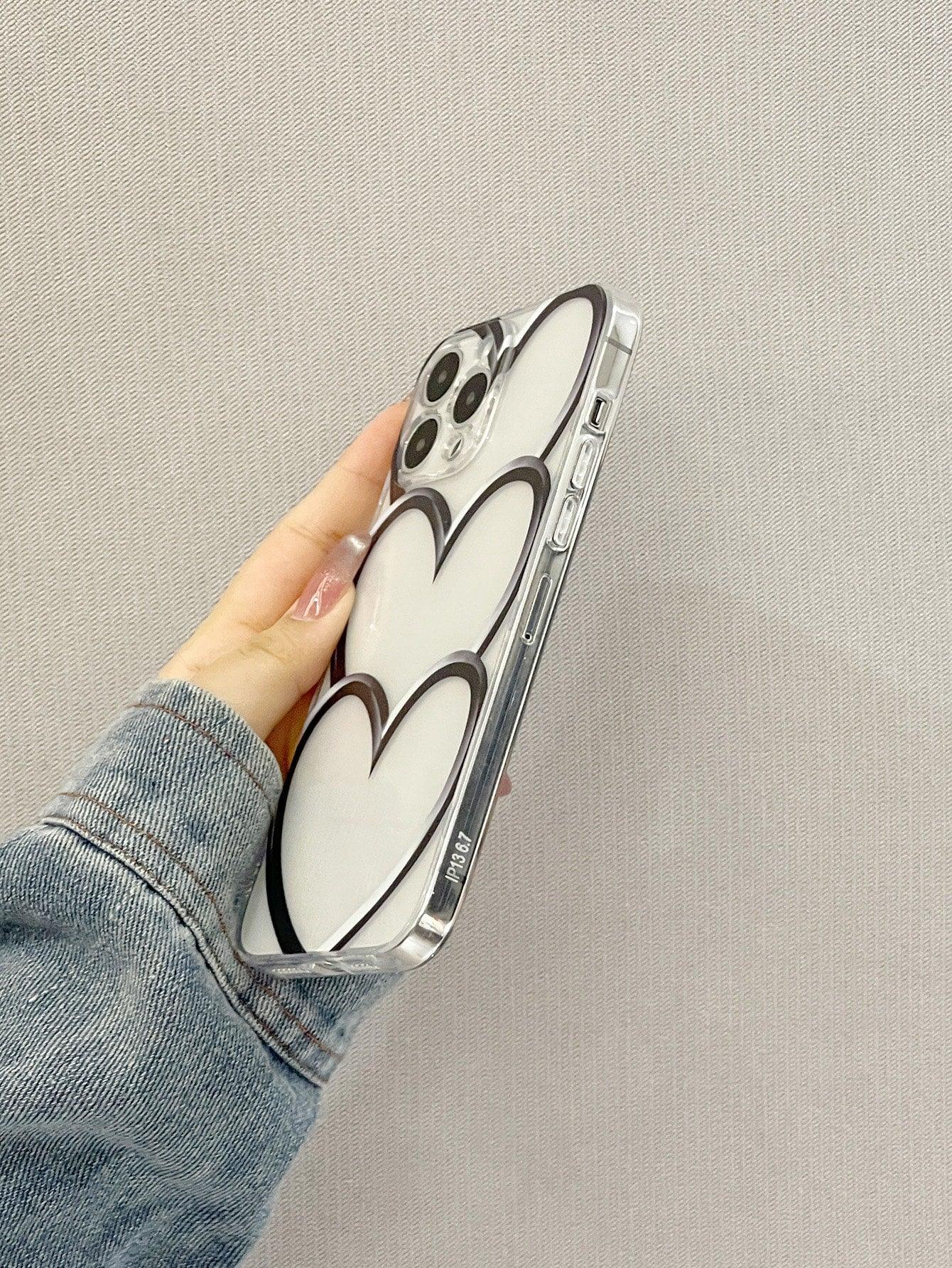 Heart Pattern Phone Case With Lanyard - Decotree.co Online Shop