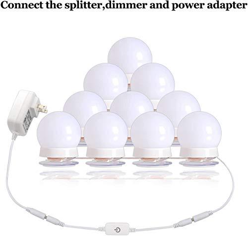 Hollywood Style Led Vanity Mirror Lights Kit with 10 Dimmable Light Bulbs for Makeup Dressing Table - Decotree.co Online Shop