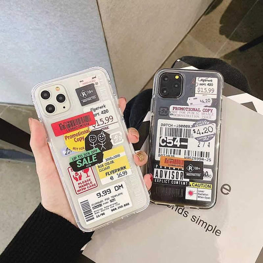 Hot Flight Ticket QR code tags soft Silicon Phone Case For iPhone - Decotree.co Online Shop