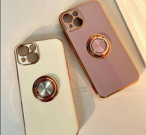 Electroplated Magnetic Stand iPhone 14 13 12 11 Pro Max case iPhone 13 12 mini case - Decotree.co Online Shop