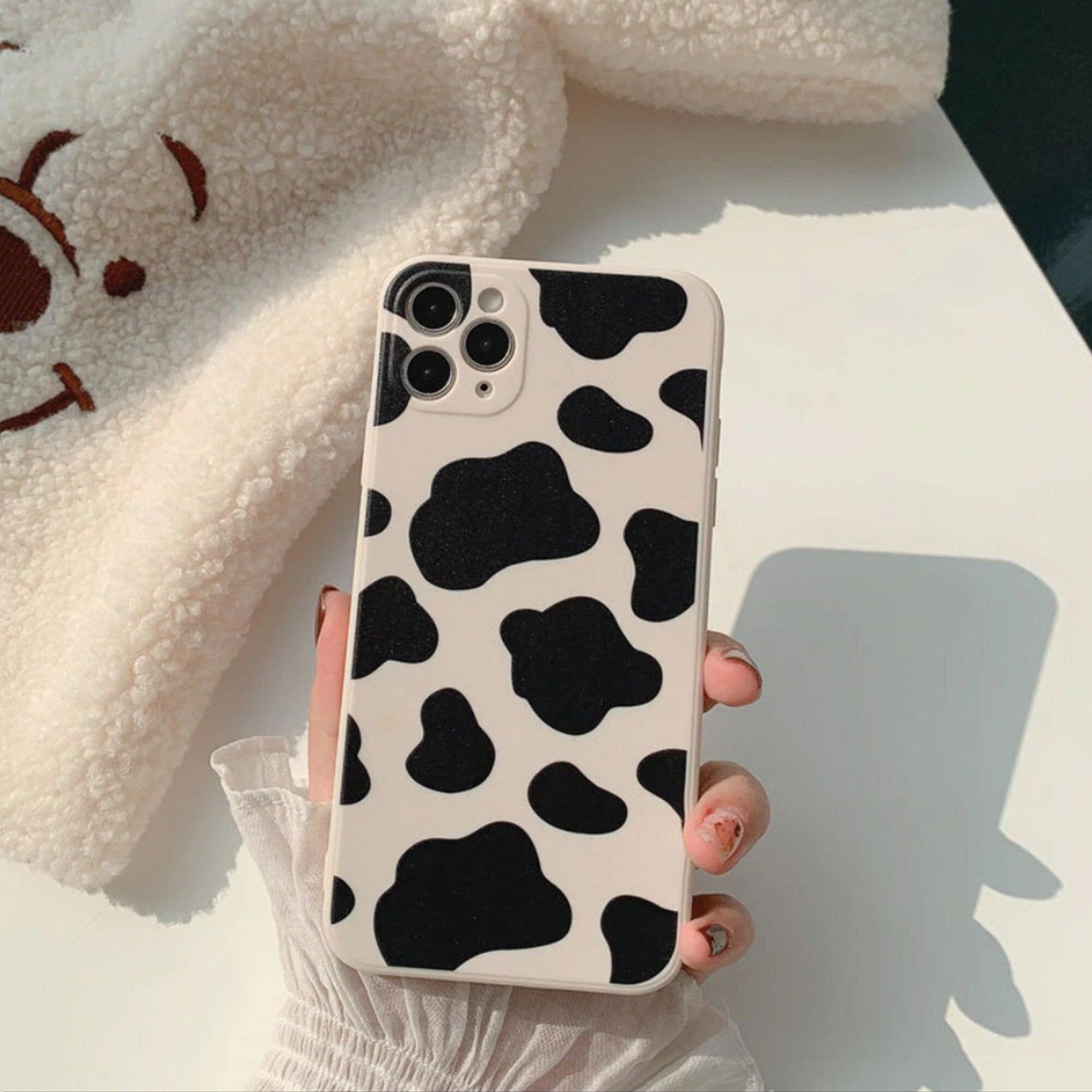 Cute Cow Pattern Shockproof iPhone Case, iPhone 141312 Pro Max Mini, iPhone 11Pro Pro Max - Decotree.co Online Shop