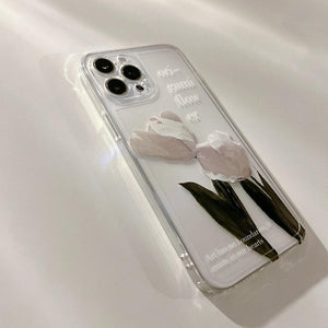 Flower Clear Phone Case For iPhone 14 12 13 Pro Max iPhone 13 12 Pro Case iPhone 12 13 Mini - Decotree.co Online Shop