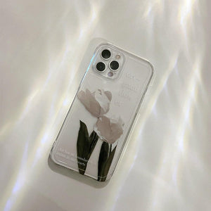 Flower Clear Phone Case For iPhone 14 12 13 Pro Max iPhone 13 12 Pro Case iPhone 12 13 Mini - Decotree.co Online Shop