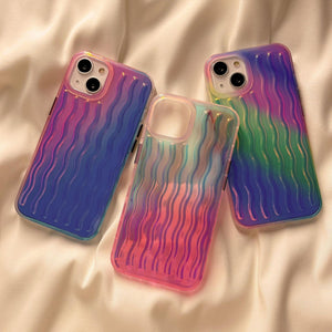 Laser Gradient Rainbow 14 Case Holographic iPhone 14 Pro Max 13 Pro Max case 13 12 Pro iPhone 11 - Decotree.co Online Shop