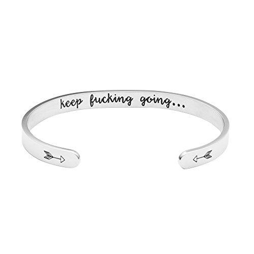 Inspirational Bracelets Funny Gift for Her Friend Encouragement Jewelry - Decotree.co Online Shop