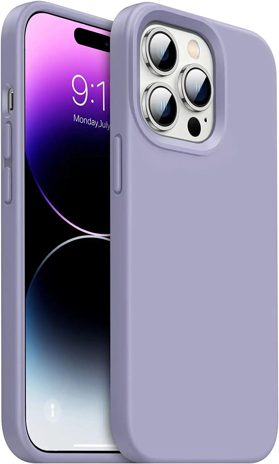 iPhone 14 Pro Max Silicone Case, [Military Grade Drop Protection] Anti-Scratch Microfiber Lining - Decotree.co Online Shop