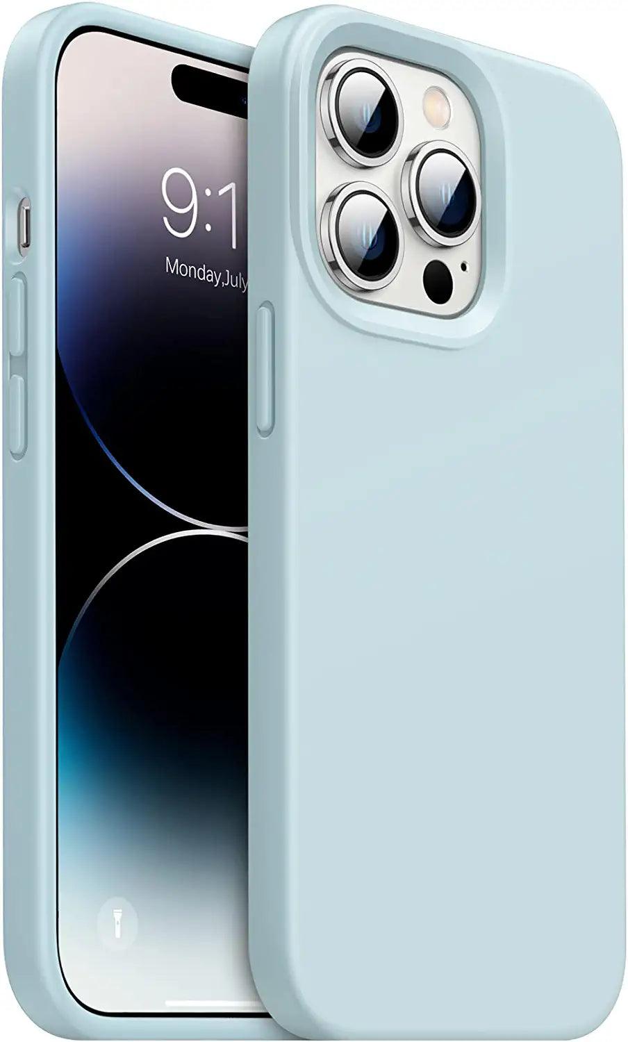iPhone 14 Pro Max Silicone Case, [Military Grade Drop Protection] Anti-Scratch Microfiber Lining - Decotree.co Online Shop