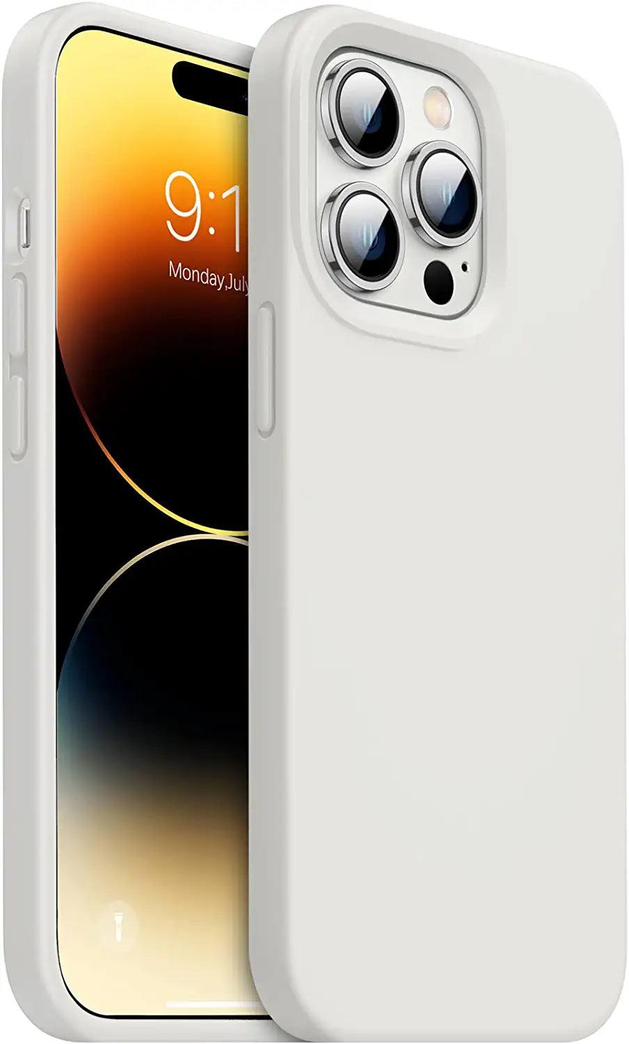 iPhone 14 Pro Max Silicone Case, [Military Grade Drop Protection] Anti-Scratch Microfiber Lining - Decotree.co Online Shop