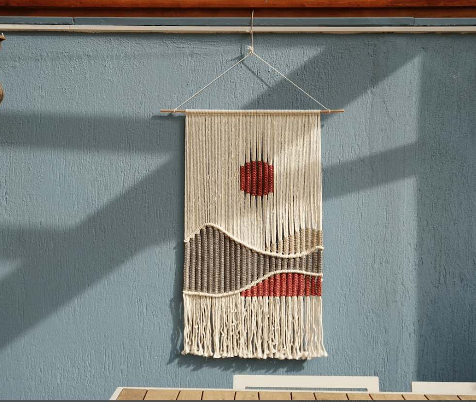 Landscape Woven Wall Hanging | Boho Home Decor | Bohemian Decoration - Decotree.co Online Shop